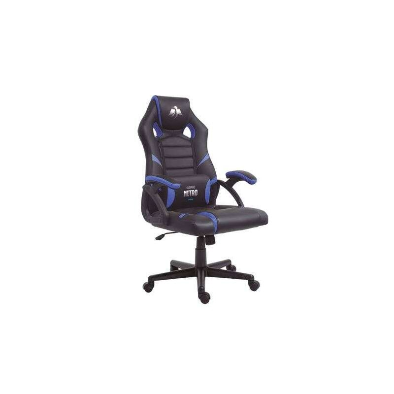 Sedia gaming Cromad Nitro  Altezza regolabile Cuscino lombare Nero/Blu