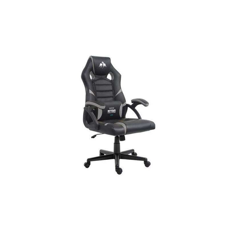 Sedia gaming Cromad Nitro Altezza regolabile Cuscino lombare  nero/grigio