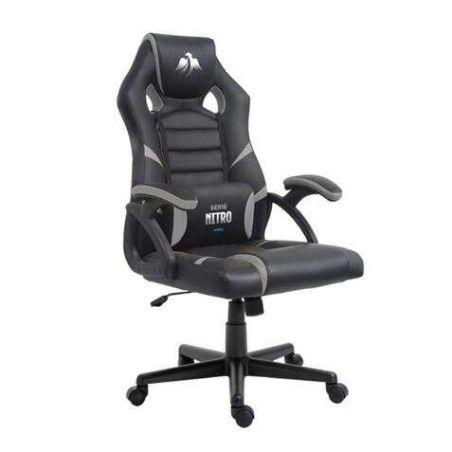 Sedia gaming Cromad Nitro Altezza regolabile Cuscino lombare  nero/grigio