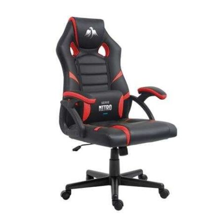 Sedia gaming Cromad Nitro Altezza regolabile  Cuscino lombare   Nero/Rosso