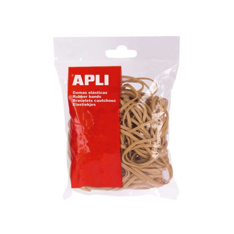 Elastici in CaucciÃ¹ Naturale Apli Elastic - Ã˜ 100 x 2mm - Grande ElasticitÃ  e Resistenza - Contenuto 1kg