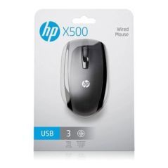 HP PC Mouse X500 Cablato, 3 pulsanti, rotella di scorrimento colore nero