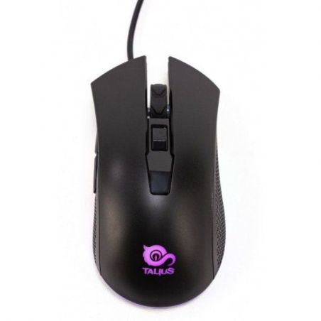 Talius Lancer Mouse Gaming USB 6400 dpi - 5 pulsanti - Illuminazione RGB -  Cavo da 1,80 m -  nero