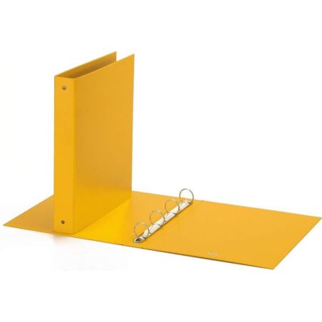 Favorit Raccoglitore, 22 x 30 cm, 4 Anelli Tondi da 30 mm, Giallo