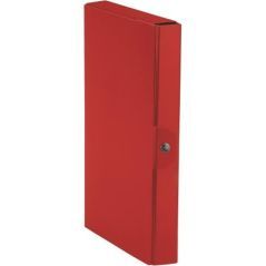 Esselte C24 EUROBOX Cartella per Progetti - 25 x 35 cm - Dorso 4 cm -  Rosso - Confezione da 1