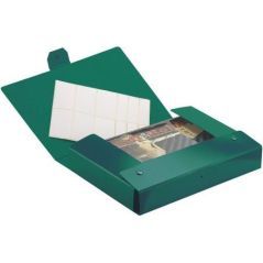 Esselte C24 EUROBOX Cartella per Progetti - 25 x 35 cm - Dorso 4 cm - Verde - Confezione da 1