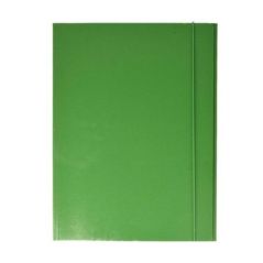 Esselte C46 Cartella a 3 lembi Realizzata in Cartoncino da 550 gr con Elastico Colore Verde Confezione da 5