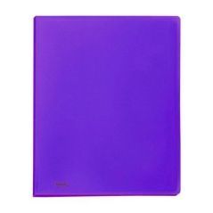 Portalistino Favorit Formato A4 40 Buste Trasparenti Finitura in Buccia d'Arancia Colore Viola