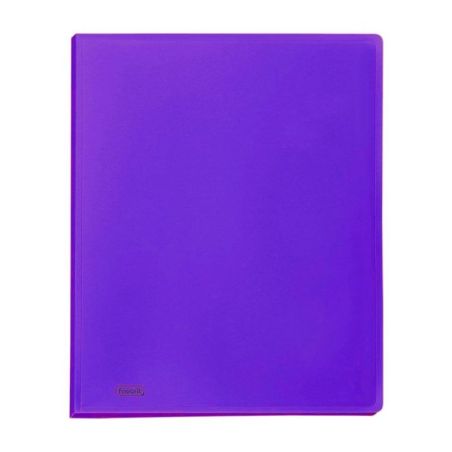 Portalistino Favorit Formato A4 40 Buste Trasparenti Finitura in Buccia d'Arancia Colore Viola