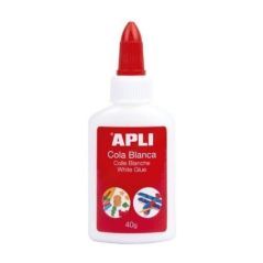 Colla bianca liquida Apli 40g - Applicatore a punta - Adatto per uso scolastico