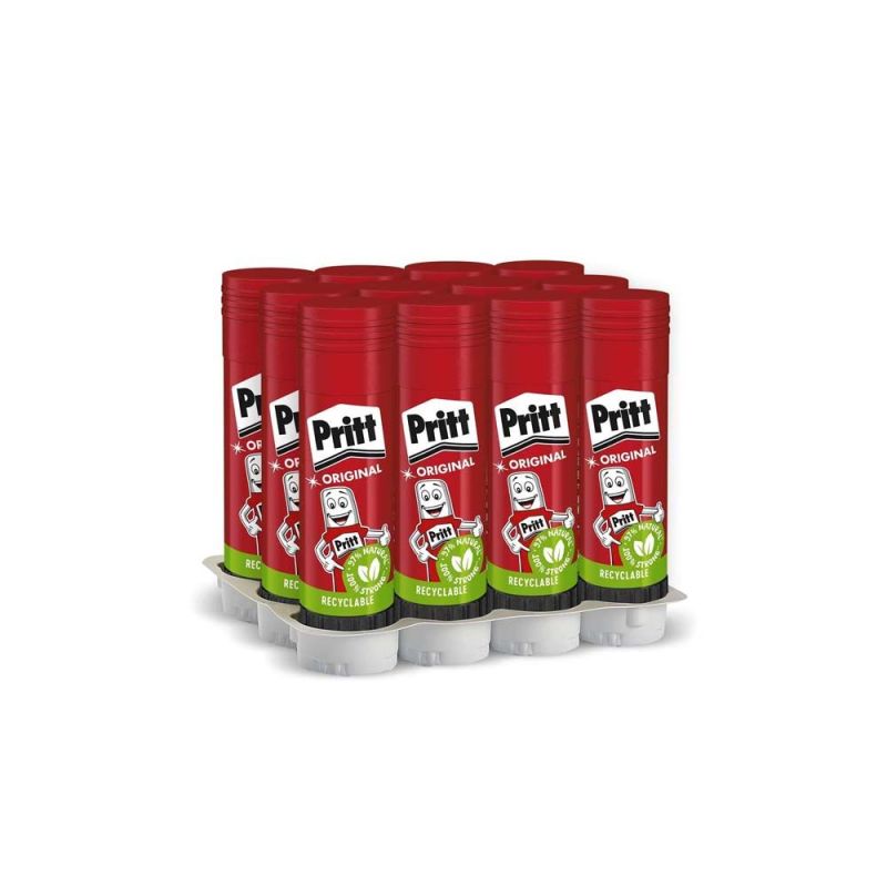 Pritt Colla Stick 22g con una tenuta forte per uso scuola e ufficio Pack da 12