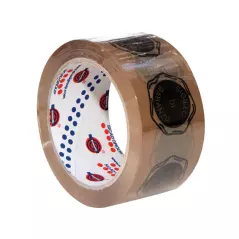 Nastro da Imballo Eurocel con Sigillo di Garanzia Colore Avana 55mm larghezza per 66 m di lunghezza Adesivo