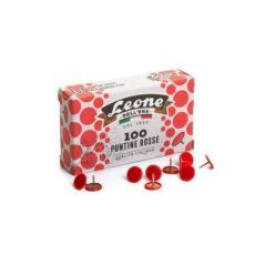 100 Puntine Colorate Rosse Leone Dell'Era -  Made in Italy