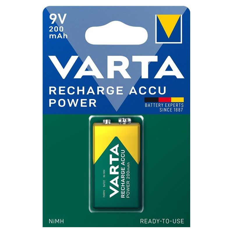 Batteria Ricaricabile 9V 200mAh Varta