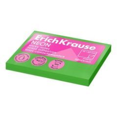 Post-it per Appunti ErichKrause 50Ñ…75 mm, 100 fogli, Verde Fluo