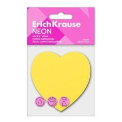 Post-it Sticky notes ErichKrause Neon, Cuore, 50 fogli, giallo