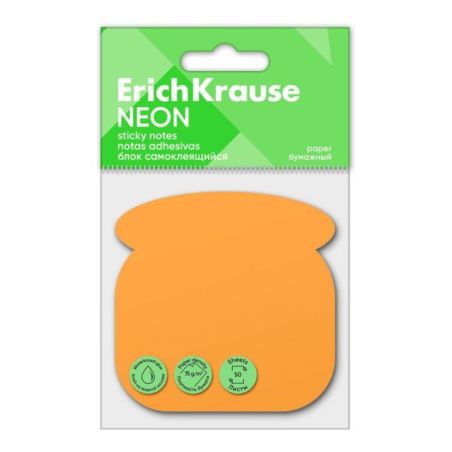 Post-it ErichKrause Neon, Telefono, 50 fogli, Arancione