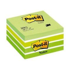 Post it Super Sticky Cubo da 450 Foglietti Adesivi 76 mm x 76 mm Multicolore Verde  Giallo  Blu  Viola