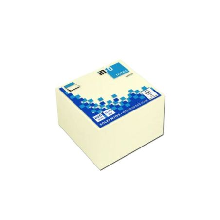 Post it Global Notes Cubo da 400 foglietti adesivi 75 x 75 mm - Certificazione FSC™ -  giallo