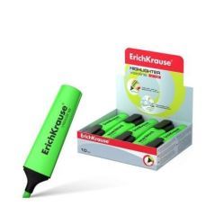 Evidenziatore fluorescente Erichkrause Visioline V-12 - Punta smussata - Inchiostro a base d'acqua - Colore verde