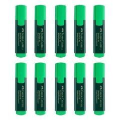 Faber Castell Set Evidenziatori Verde Textliner 48 - Confezione da 10