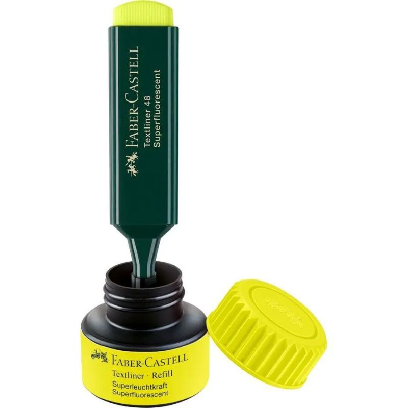 Faber Castell Serbatoio di Ricarica per evidenziatore Giallo per Textliner48 Refill System