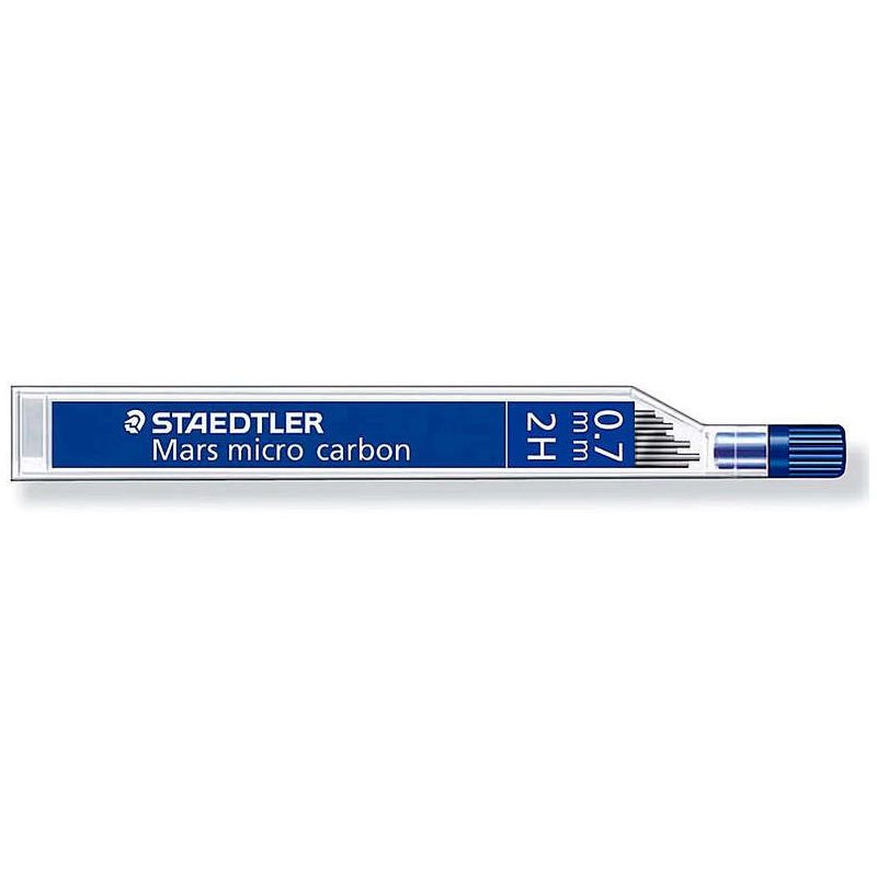 Staedtler Mars Micro Carbon 250 da 12 mine in grafite - Durezza 2H - Corsa 0,7 mm - Alta resistenza