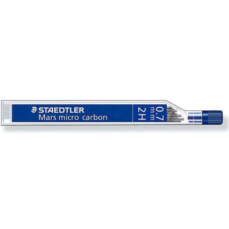 Staedtler Mars Micro Carbon 250 da 12 mine in grafite - Durezza 2H - Corsa 0,7 mm - Alta resistenza