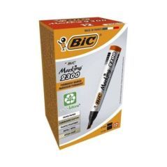 BIC Marking 2300 Pennarello Permanente Colore Rosso Punta Resistente 3.7 5.5 mm Confezione da 12 Marcatori