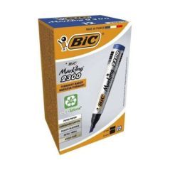 BIC Marking 2300 Pennarello Permanente Colore Blu Punta Resistente 3.7 5.5 mm Confezione da 12 Marcatori