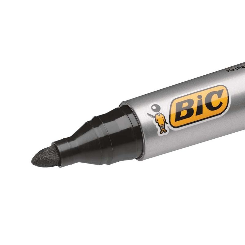 BIC Marking 2000 Pennarelli Indelebili Colore Nero Punta Tonda (1.7 mm) Confezione da 12 Marcatori