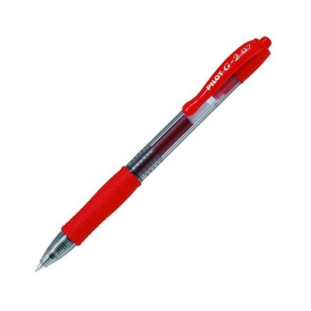 Pilot G 2 Penna Roller a Inchiostro Gel a Scatto Confezione da 12 Penne Colore Rosso