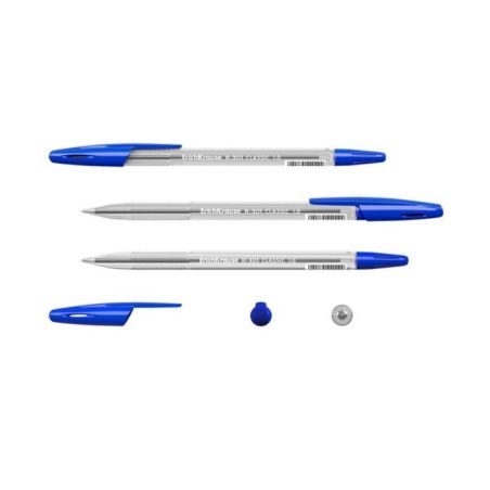 50 Penne a sfera Erichkrause R-301 Classic Stick 1.0  Punta da 1,0 mm - asciugatura rapida -  Blu