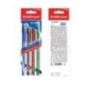 Set di 4 penne a inchiostro gel ErichKrause R-301 Gel Stick Original 0,5, colore inchiostro: blu, nero, rosso, verde