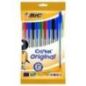 Confezione Bic Cristal da 10 Penne a Sfera - Inchiostro a Base di Olio - Colori Assortiti