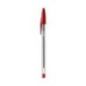 BIC Penne Rosso a Sfera, Cristal Original, Punta Media, 1 mm, Confezione da 50 Penne