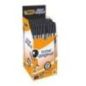 BIC Penne Nero a Sfera, Cristal Original, Punta Media, 1 mm, Confezione da 50 Penne