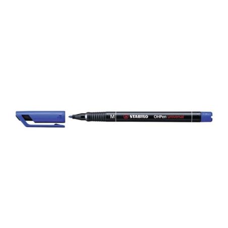 Marcatore STABILO OHPen universal Permanente Tratto Medio (1 mm) Confezione da 10 Colore Blu