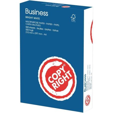 Bancale Carta A4 Copy Right Business 75gr - 120 risme per fotocopie e stampe professionali