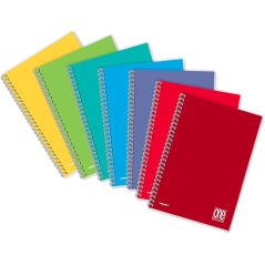 Quaderno One Color con spirale formato A4 - Blasetti Rigatura 5M - Confezione da 5 - 80gr