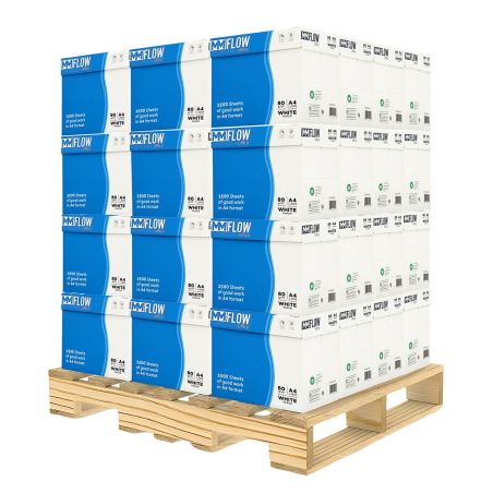 Carta A4 80 gr MM FLOW Office Bianca per Uffici - Bancale 240 Risme