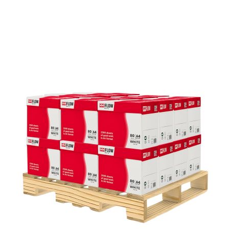 Carta A4 80 gr MM FLOW EXCELLENT Bianca - Bancale 120 Risme