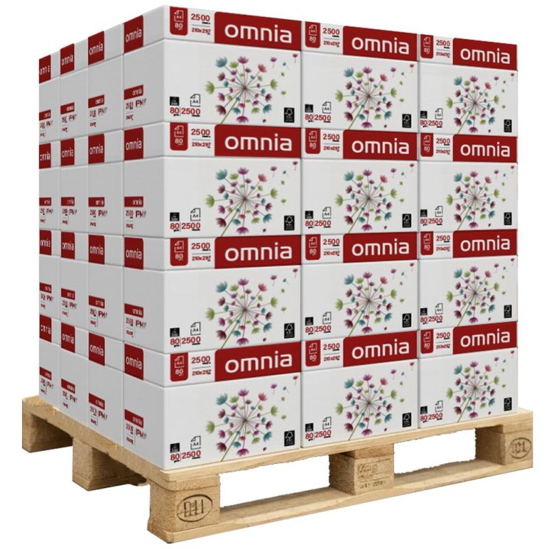 Carta Omnia Premium A4 80gr - Bancale 240 risme per fotocopie e stampe professionali Carta Omnia Premium A4 80gr - Bancale 240 risme per fotocopie e stampe professionali