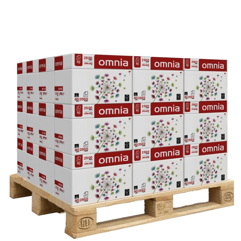 Carta Omnia Premium A4 80gr - Bancale 180 risme