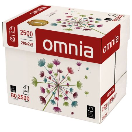 Carta Omnia Premium A4 80gr - Bancale 120 risme
