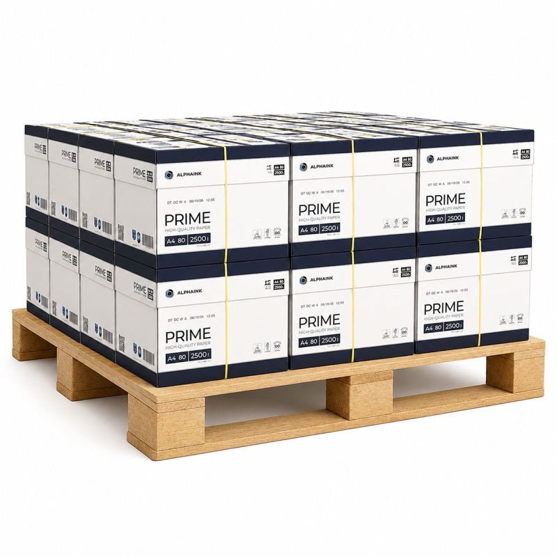Bancale da 120 Risme Carta A4 80 gr Alphaink Prime Bancale da 120 Risme Carta A4 80 gr Alphaink Prime
