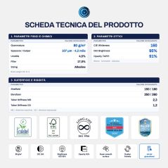 Bancale da 180 Risme Carta A4 80 gr Alphaink Prime