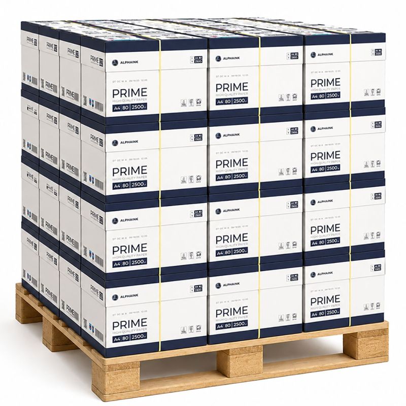 Bancale da 240 Risme Carta A4 80 gr Alphaink Prime