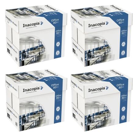 Carta Inacopia A4 80gr - 20 risme per fotocopie e stampe