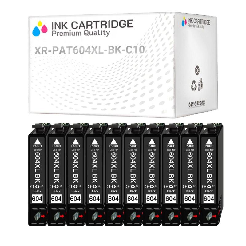 Cartucce Epson 604XL-BK Nere Compatibili KIT 10